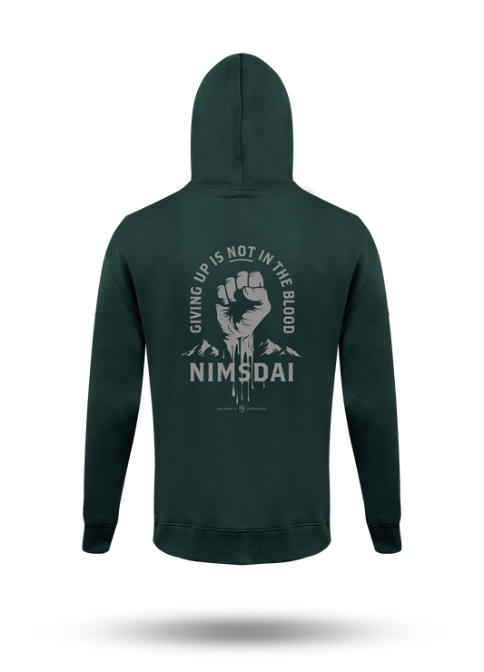 Giving Up Is Not In The Blood Hoodie
