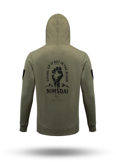 Giving Up Is Not In The Blood Hoodie